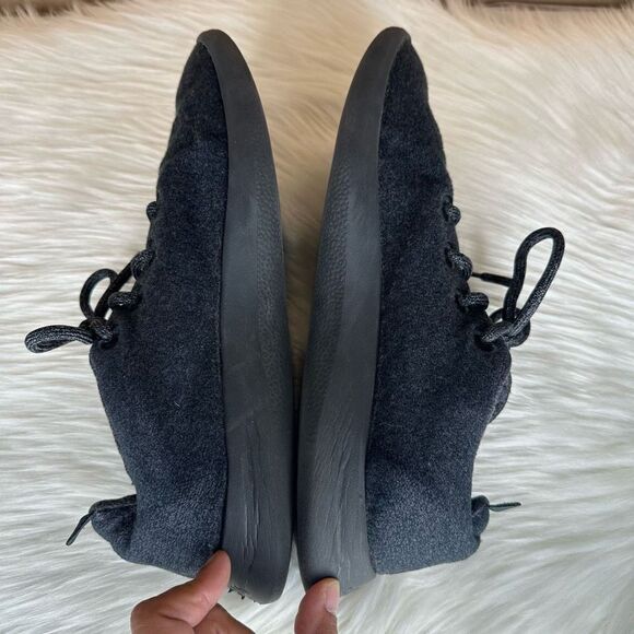 Allbirds Mens Wool Runners Sneaker Size 11 In Charcoal Grey and Black - Picture 8 of 9